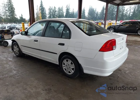 2004 Honda Civic Vp из США, поврежденный, VIN 2HGES16334H571962